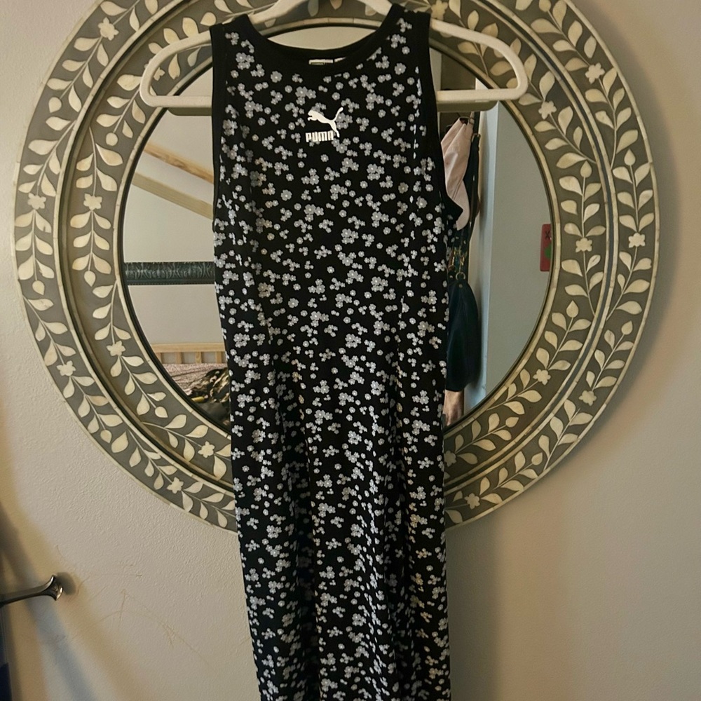 Puma Black and White Floral Dress